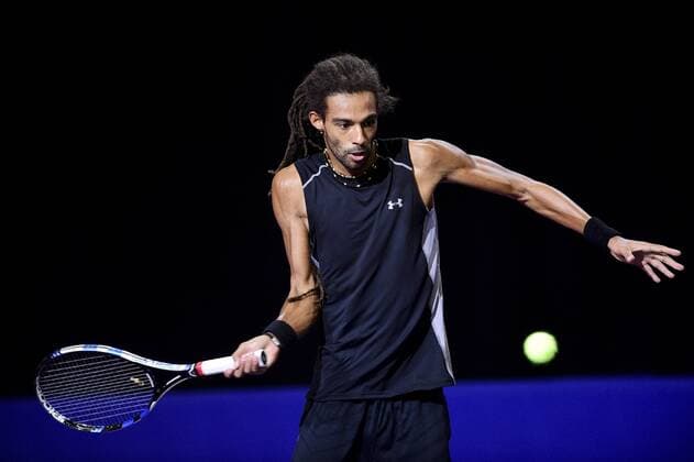 Dustin Brown (Ger) TENNIS : Open Sud de France 2016 - Montpellier - 02 02 2016 JBAutissier Panoramic 