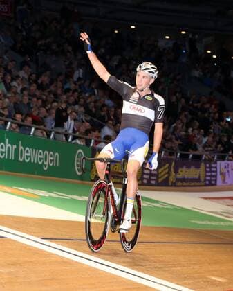 GER, 105. Berliner Sechstagerennen 2016 02.02.2016, Velodrom, Berlin, GER, 105. Berliner Sechstagerennen 2016, im Bild Sieger, Kenny de Ketele (BEL) - Moreno de Pauw (BEL) nphxEngler
