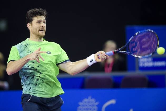 Michael Berrer (Ger) TENNIS : Open Sud de France 2016 - Montpellier - 03 02 2016 JBAutissier Panoramic 