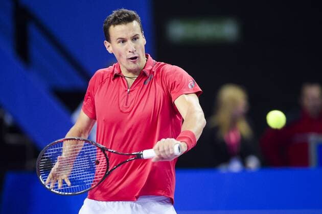 Kenny De Schepper (Fra) TENNIS : Open Sud de France 2016 - Montpellier - 03 02 2016 JBAutissier Panoramic 