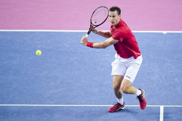 Kenny De Schepper (Fra) TENNIS : Open Sud de France 2016 - Montpellier - 03 02 2016 JBAutissier Panoramic 