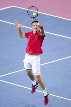 Kenny De Schepper (Fra) TENNIS : Open Sud de France 2016 - Montpellier - 03 02 2016 JBAutissier Panoramic 