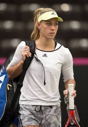 Angelique KERBER (GER) Tennis Fed Cup 2016, Deutschland - Schweiz, Training des deutschen Teams in Leipzig, Deutschland am 03.02.2016,