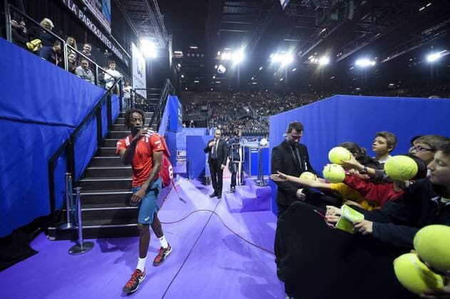Gael Monfils (fra) TENNIS : Open Sud de France 2016 - Montpellier - 03 02 2016 JBAutissier Panoramic 