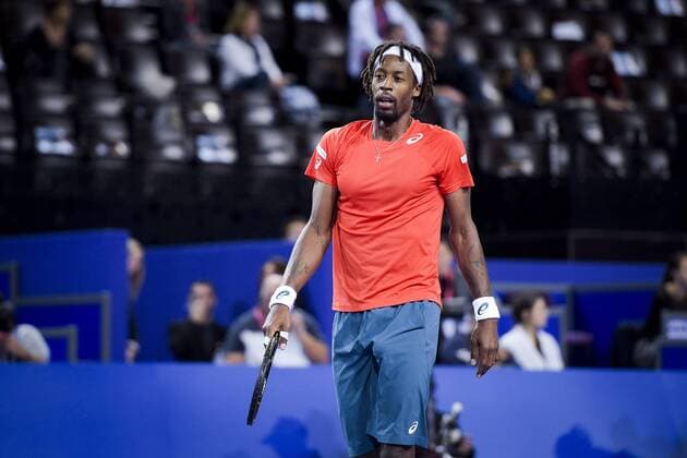 Gael Monfils (fra) TENNIS : Open Sud de France 2016 - Montpellier - 03 02 2016 JBAutissier Panoramic 
