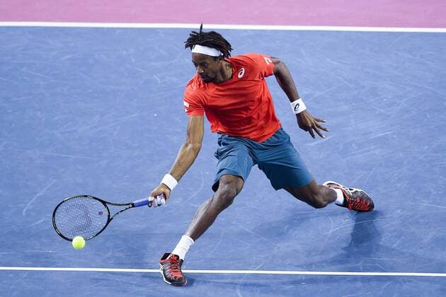 Gael Monfils (fra) TENNIS : Open Sud de France 2016 - Montpellier - 03 02 2016 JBAutissier Panoramic 