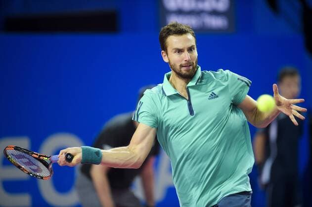 Ernests Gulbis (lat) TENNIS : Open Sud de France 2016 - Montpellier - 03 02 2016 JBAutissier Panoramic 