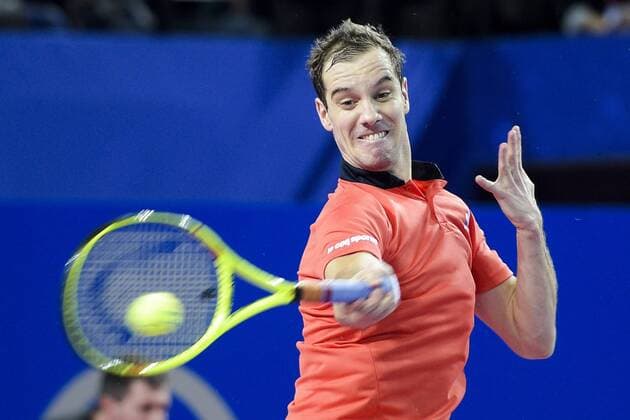 Richard Gasquet (fra) TENNIS : Open Sud de France 2016 - Montpellier - 03 02 2016 JBAutissier Panoramic 
