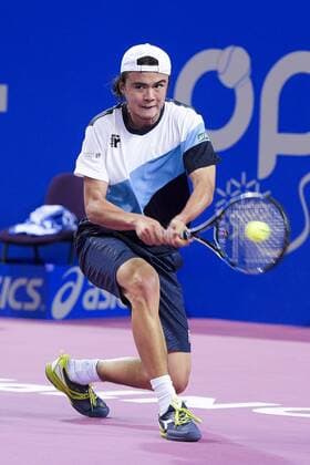 Taro Daniel (jpn) TENNIS : Open Sud de France 2016 - Montpellier - 03 02 2016 JBAutissier Panoramic 