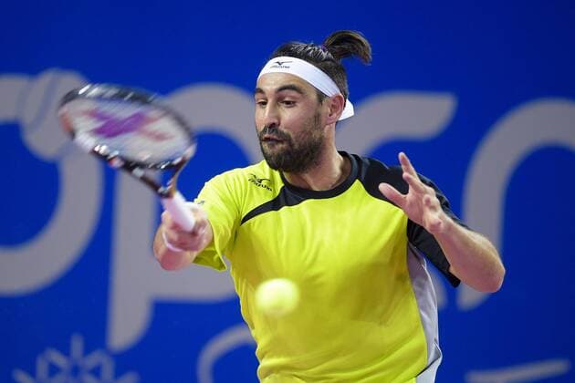 Marco Baghdatis (Cyp) TENNIS : Open Sud de France 2016 - Montpellier - 03 02 2016 JBAutissier Panoramic 