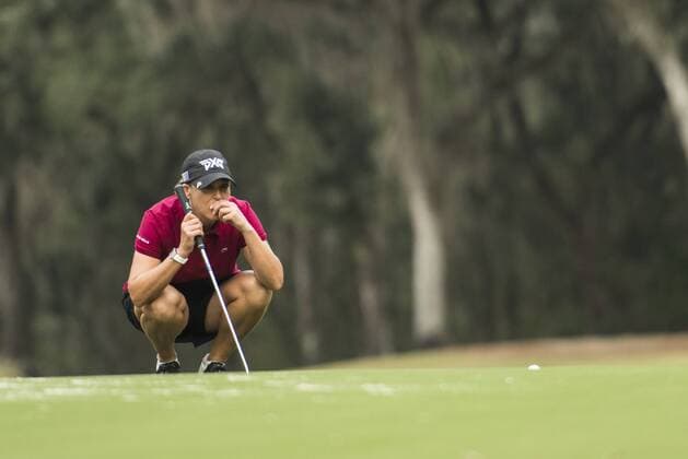 February 03, 2016: Christie Kerr looks over her putt on hole one during the first round of the Coates Golf Championship in Ocala, FL. (Photograph by Roy K. Miller Icon Sportswire) GOLF: FEB 03 LPGA Golf Damen - Coates Golf Championship - First Round Icon160203002 EDITORIAL USE ONLY