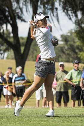 February 03, 2016: Lydia Ko tees off on hole 2 during the first round of the Coates Golf Championship in Ocala, FL. (Photograph by Roy K. Miller Icon Sportswire) GOLF: FEB 03 LPGA Golf Damen - Coates Golf Championship - First Round Icon160203018 EDITORIAL USE ONLY