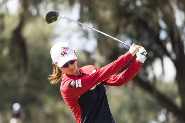 February 03, 2016: Na Yeon Choi takes a practice swing on hole 2 during the first round of the Coates Golf Championship in Ocala, FL. (Photograph by Roy K. Miller Icon Sportswire) GOLF: FEB 03 LPGA Golf Damen - Coates Golf Championship - First Round Icon160203024 EDITORIAL USE ONLY