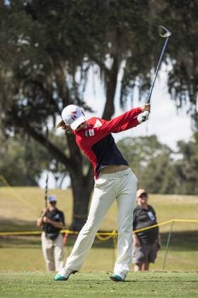 February 03, 2016: Na Yeon Choi tees off on hole 2 during the first round of the Coates Golf Championship in Ocala, FL. (Photograph by Roy K. Miller Icon Sportswire) GOLF: FEB 03 LPGA Golf Damen - Coates Golf Championship - First Round Icon160203025 EDITORIAL USE ONLY