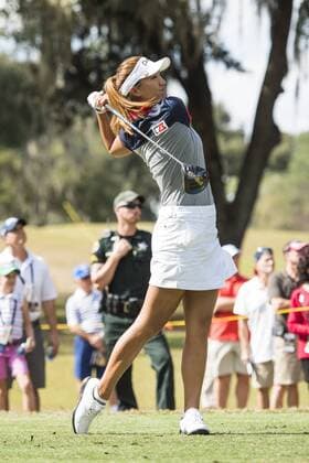 February 03, 2016: Annie Park tees off on hole 2 during the first round of the Coates Golf Championship in Ocala, FL. (Photograph by Roy K. Miller Icon Sportswire) GOLF: FEB 03 LPGA Golf Damen - Coates Golf Championship - First Round Icon160203026 EDITORIAL USE ONLY