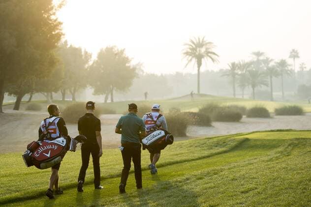 Nathan Holman, Australien und James Morrison, England Tag 1 Dubai Desert Classic  Copyright: LUDVIGxTHUNMAN BB160204LT020