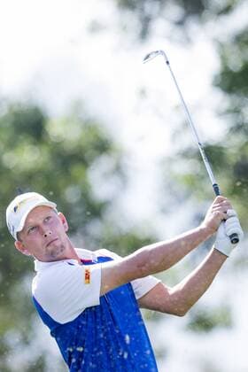 160204 Marcel Siem, Tyskland under dag 1 av Dubai Dessert Classic den 4 februari 2016 i Dubai.  Copyright: LUDVIGxTHUNMAN BB160204LT178