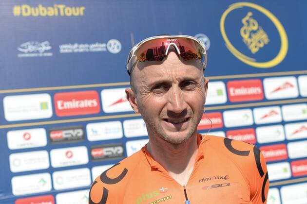 Dubai 04.02.2016 - THE NAHEEL STAGE OF THE 2016 TOUR OF DUBAI, 188 KM AROUND DUBAI MARINA THEN END IN PALM JUMEIRAH. DAVIDE REBELLIN of CCC SPRANDI POLKOWICE TEAMU  DSC_9115