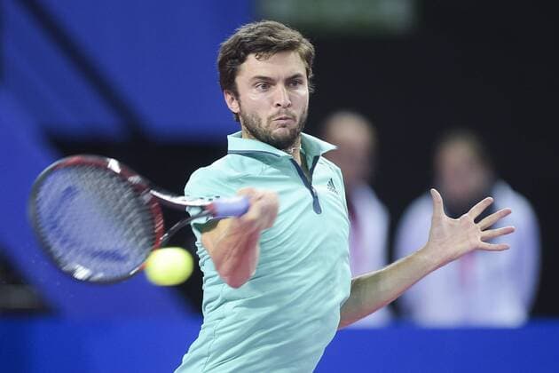 Tennis, ATP-Turnier in Montpellier Gilles Simon (Fra) TENNIS : Open Sud de France 2016 - Montpellier - 04 02 2016 JBAutissier Panoramic 