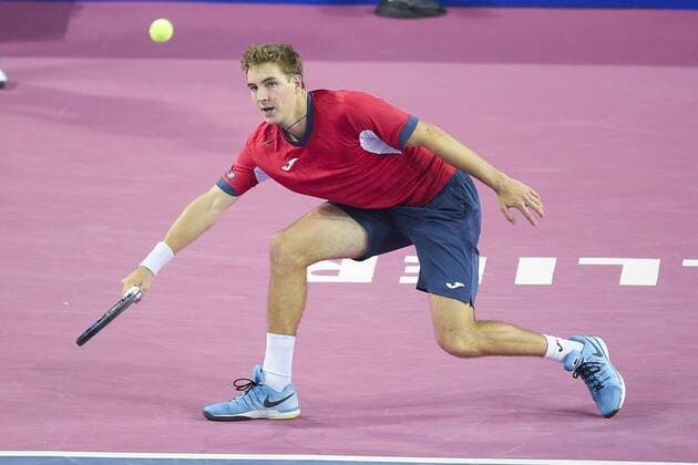 Tennis, ATP-Turnier in Montpellier Jan Lennard Struff (Ger) TENNIS : Open Sud de France 2016 - Montpellier - 04 02 2016 JBAutissier Panoramic 
