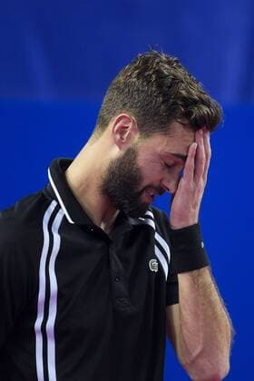 Tennis, ATP-Turnier in Montpellier Benoit Paire (fra) TENNIS : Open Sud de France 2016 - Montpellier - 04 02 2016 JBAutissier Panoramic 