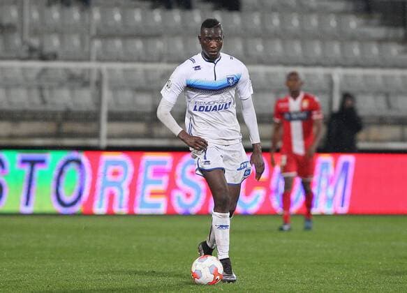 (Auxerre) Sehrou Guirassy FOOTBALL : AJ Auxerre vs Evian Thonon Gaillard - Ligue 2- 02 02 2016 StephanieGrossetetex 