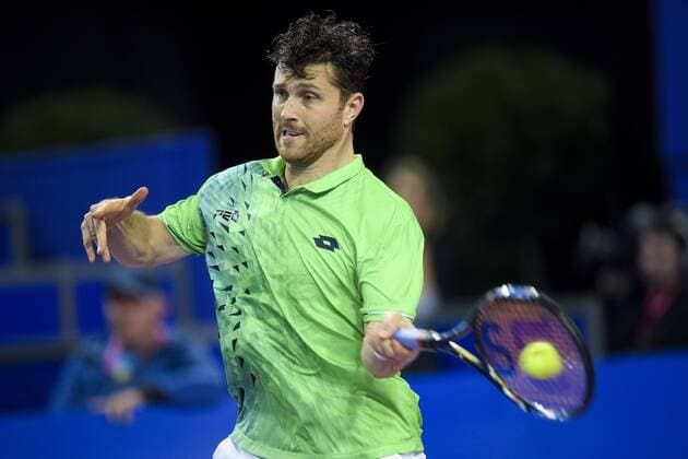 Michael Berrer (ger) TENNIS : Open Sud de France 2016 - Montpellier - 05 02 2016 JBAutissier Panoramic 
