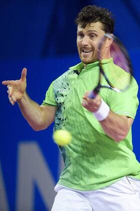 Michael Berrer (ger) TENNIS : Open Sud de France 2016 - Montpellier - 05 02 2016 JBAutissier Panoramic 