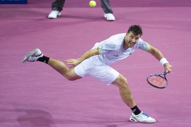 Michael Berrer (ger) TENNIS : Open Sud de France 2016 - Montpellier - 05 02 2016 JBAutissier Panoramic 