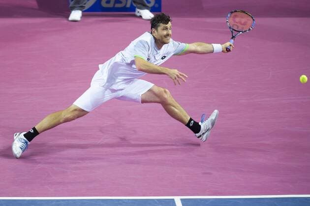 Michael Berrer (ger) TENNIS : Open Sud de France 2016 - Montpellier - 05 02 2016 JBAutissier Panoramic 