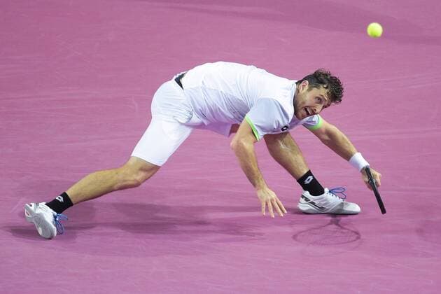 Michael Berrer (ger) TENNIS : Open Sud de France 2016 - Montpellier - 05 02 2016 JBAutissier Panoramic 