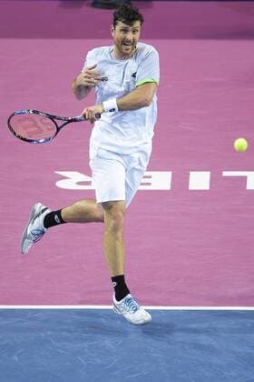 Michael Berrer (ger) TENNIS : Open Sud de France 2016 - Montpellier - 05 02 2016 JBAutissier Panoramic 
