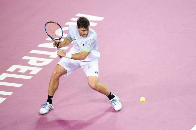 Michael Berrer (ger) TENNIS : Open Sud de France 2016 - Montpellier - 05 02 2016 JBAutissier Panoramic 