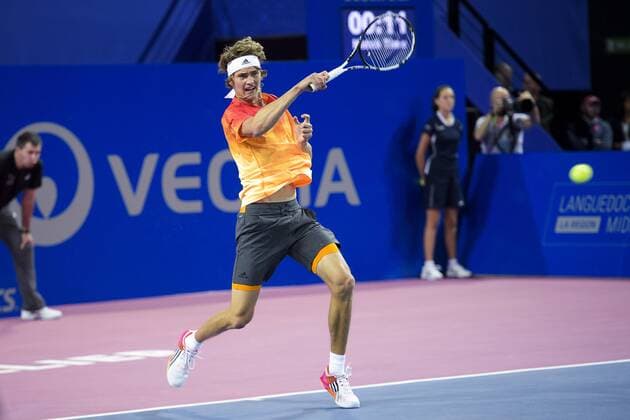 Alexander Zverev (ger) TENNIS : Open Sud de France 2016 - Montpellier - 05 02 2016 JBAutissier Panoramic 