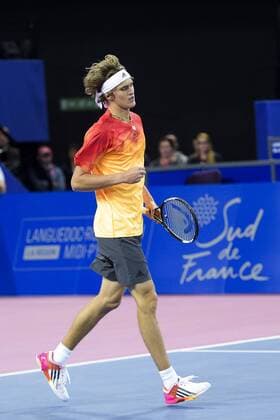 Alexander Zverev (ger) TENNIS : Open Sud de France 2016 - Montpellier - 05 02 2016 JBAutissier Panoramic 