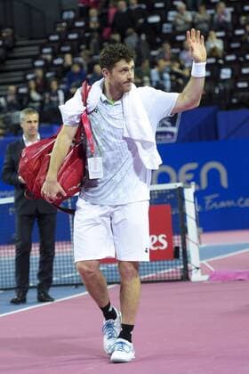 Michael Berrer (ger) TENNIS : Open Sud de France 2016 - Montpellier - 05 02 2016 JBAutissier Panoramic 