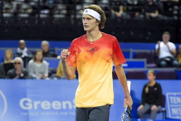 Alexander Zverev (ger) TENNIS : Open Sud de France 2016 - Montpellier - 05 02 2016 JBAutissier Panoramic 