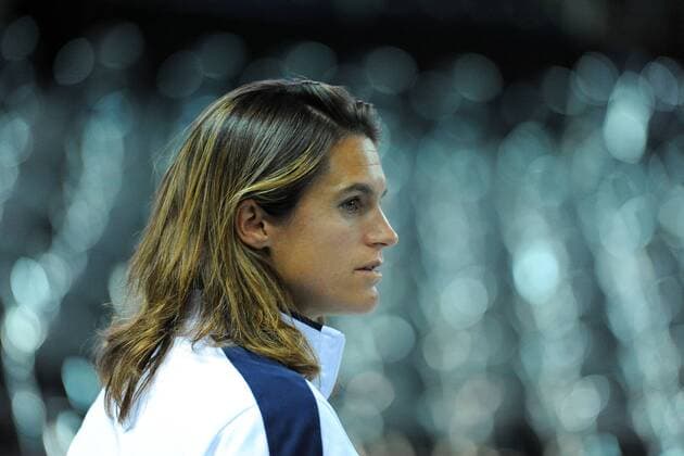 Amelie Mauresmo (FRA) TENNIS : Fed Cup - FRA vs ITA - 05 02 16 TennisMagazine Panoramic 