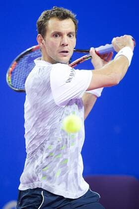 Paul Henri Mathieu (fra) TENNIS : Open Sud de France 2016 - Montpellier - 05 02 2016 JBAutissier Panoramic 