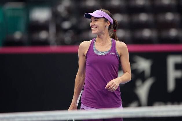 Training Martina Hingis (Schweiz)