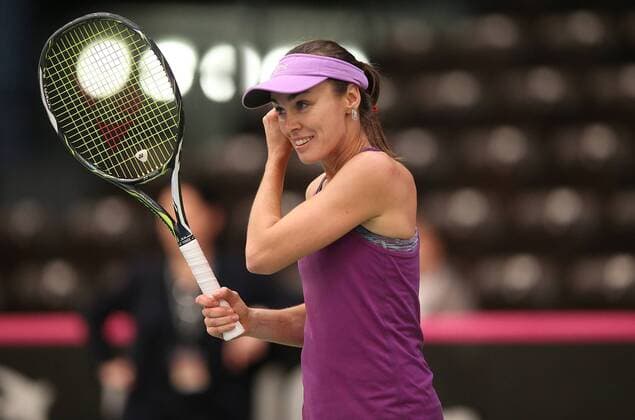 Training Martina Hingis (Schweiz)