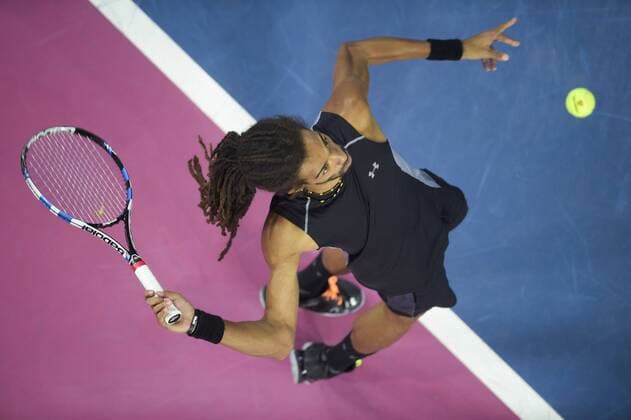 Dustin Brown (ger) TENNIS : Open Sud de France 2016 - Montpellier - 06 02 2016 JBAutissier Panoramic 