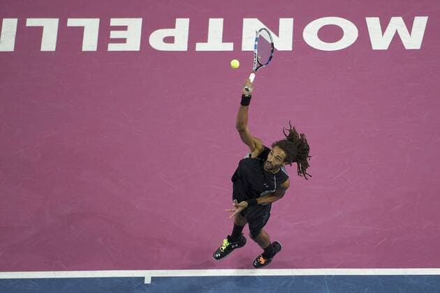 Dustin Brown (ger) TENNIS : Open Sud de France 2016 - Montpellier - 06 02 2016 JBAutissier Panoramic 