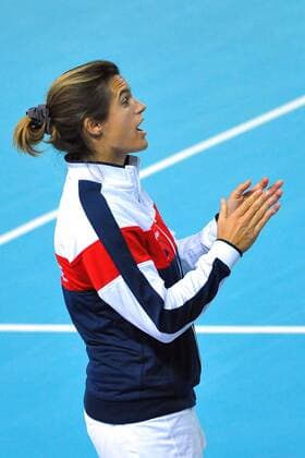Tennis, FedCup, Frankreich - Italien Amelie Mauresmo (FRA) TENNIS : Fed Cup - FRA vs ITA - 06 02 16 TennisMagazine Panoramic 