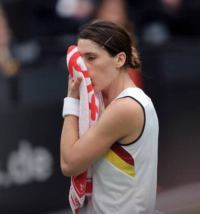 Andrea Petkovic (Germany) enttaeuscht