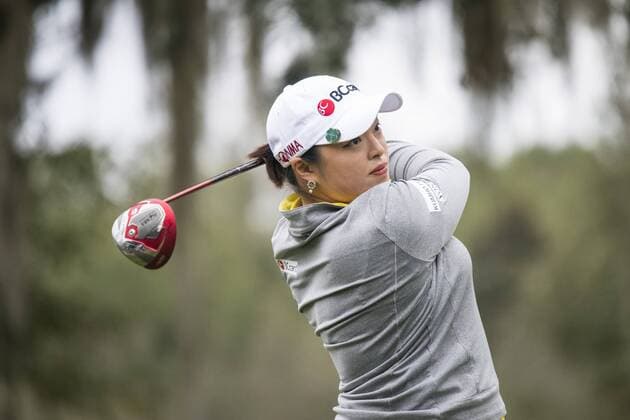 February 06, 2016: Ha Na Jang tees off hole 9 during the fourth round of the Coates Golf Championship in Ocala, FL. (Photograph by Roy K. Miller Icon Sportswire) GOLF: FEB 06 LPGA Golf Damen - Coates Golf Championship - Fourth Round Icon160206020 EDITORIAL USE ONLY