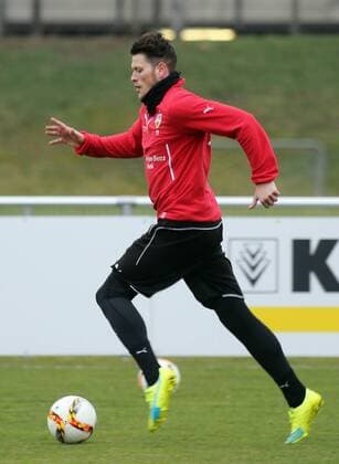 VfB Stuttgart Training Deutschland, Stuttgart, 07.02.2016, 1. Fussball-Bundesliga, Saison 2015 2016, VfB Stuttgart Training: Daniel Ginczek.