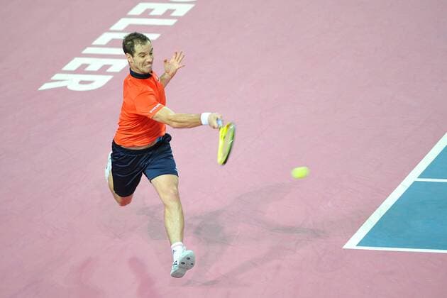 Richard Gasquet (Fra) def Paul Henri Mathieu (Fra) TENNIS : Tournoi de Montpellier 2016 - 07 02 2016 TennisMagazinex 