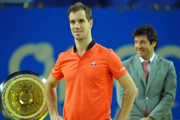 Richard Gasquet (Fra) def Paul Henri Mathieu (Fra) TENNIS : Tournoi de Montpellier 2016 - 07 02 2016 TennisMagazinex 