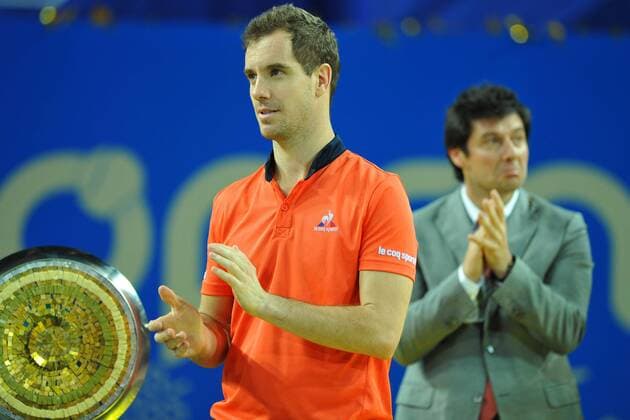 Richard Gasquet (Fra) def Paul Henri Mathieu (Fra) TENNIS : Tournoi de Montpellier 2016 - 07 02 2016 TennisMagazinex 